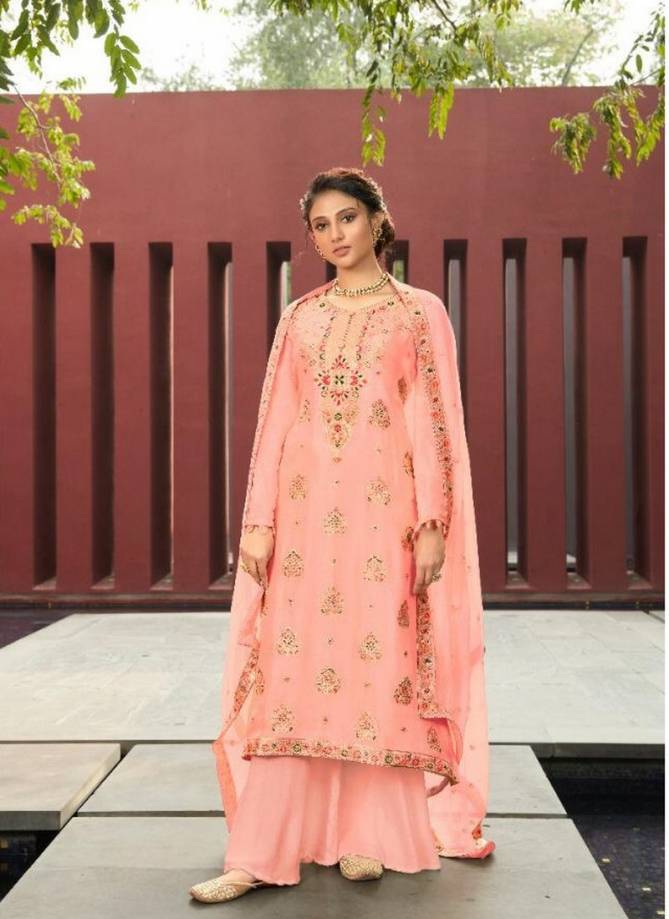 KARMA NOOR VOL-02 Fancy Latest Designer Festive Wear Silk Minakari Jacquard With Heavy Worked Salwar Suit Collection